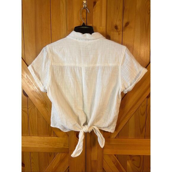 Thread & Supply Women’s Cotton Cropped Button Up Shirt NWT Size Large (5407) - Picture 6 of 7